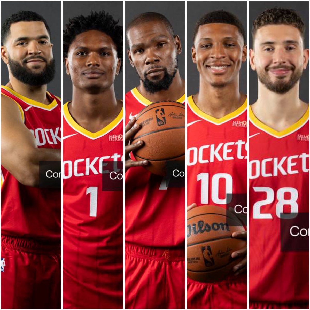 BiasedHouston's tweet photo. Ime Udoka announces the Houston Rockets starting 5 this season will be:

Fred VanVleet
Amen Thompson
Kevin Durant
Jabari Smith
Alperen Şengün

Was this the right decision? How far will this squad go? https://t.co/BQSrVfoN3Y