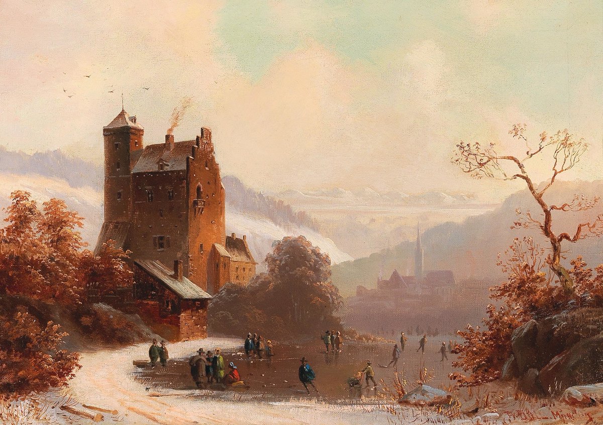 RomanticCanvas's tweet photo. Scene Of South Tyrol
Anton Doll, 19th century https://t.co/YtGwtoDEJe