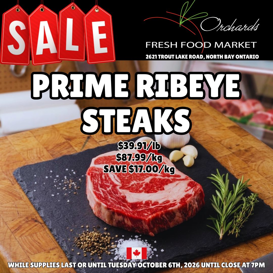 OrchardsFF's tweet photo. THIS WEEK’S SPECIALS!! 🛒✨
Swipe through for great deals!
Prime Ribeye SteaksSave
Hayter’s Turkey Bacon (375g)
Store-Made Sourdough
Emmi Le Gruyère (150g)
Hot Gypsy Salami
Garlic Expressions: 50% OFF
#SaleAlert #Features #whilesupplieslast #weeklyspecials #onlyatorchards https://t.co/kiCHk7qWUh