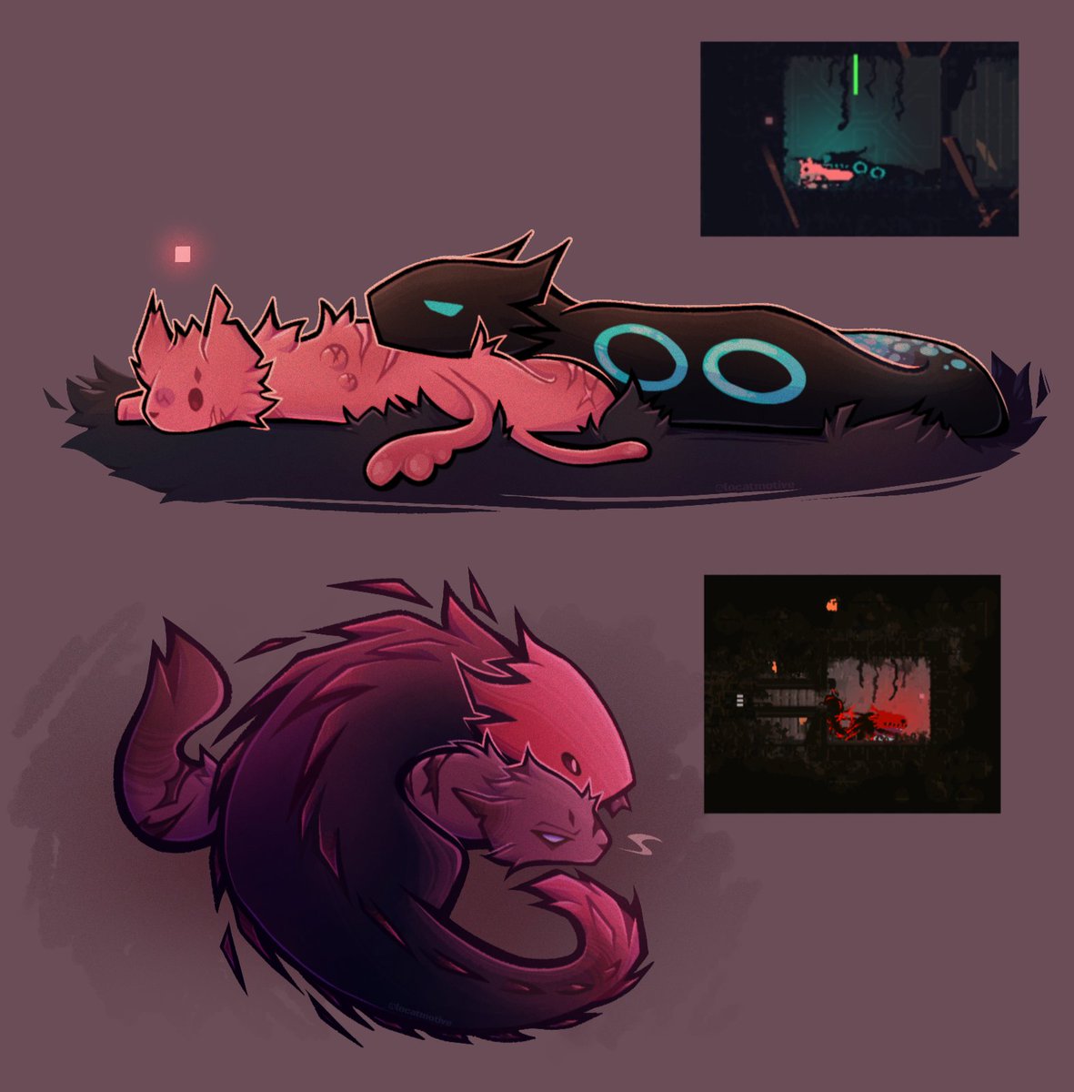 locatm0tive's tweet photo. lizard taming shenanigans aka oversized dogs cuddling too much
(2025)
#rainworld #rainworlddownpour https://t.co/i7NRYOAmeH