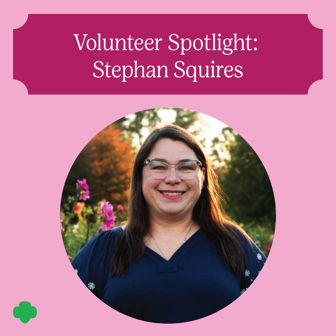 GSSEM's tweet photo. Meet GSSEM Volunteer, Stephan Squires! Stephan was eager to give her daughter the Girl Scout experience—then it became just as valuable to her.

Read more about Stephan: https://t.co/2n6y6rp0dz https://t.co/Q8ZqjCAbcW
