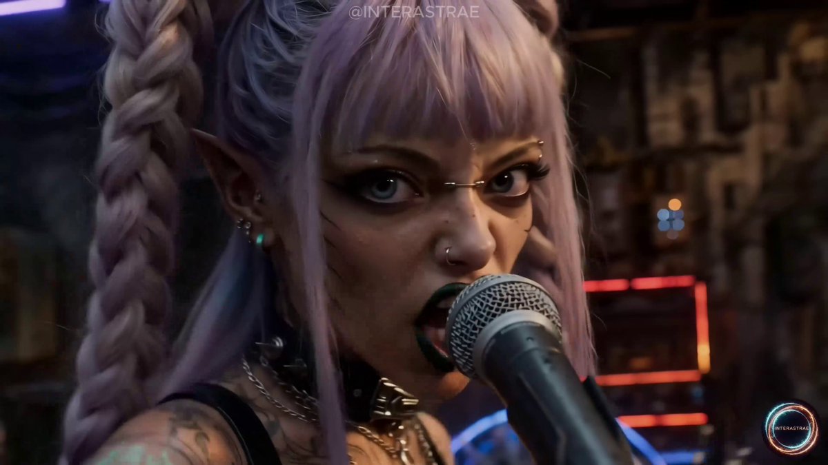 AlaranFan's tweet photo. SLAYYYROT's performance of BITE BACK in Chapter Two of the web series Alaran.
📽️Watch Chapter Two for free on YouTube: https://t.co/FDsCJp0cDk
🎵Song on their channel: https://t.co/LSomiajfc8

This fictional band has been powering chapters 2-4 behind the scenes with songs like:
🎵WHAT COMES NEXT https://t.co/LlPdErrD2f
🎵RED LIGHT https://t.co/eWZG5XoLng

The band gets arrested by Helix Dominion at the end of Chapter Two for rocking too damn hard (maybe) in Merdian City on the planet Meridia.

#ai #suno #seedance #rock #band #music #heavymetal #rockmusic #fantasy #cyberpunk #scifi #storytelling #film #series #youtube #alaran #fiction #musicvideo #fashion