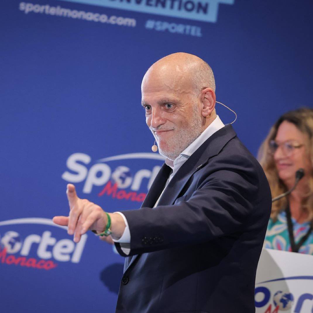 ydk_master's tweet photo. 🗣️ La Liga president Javier Tebas on Man City's charges:

"Manchester City should face the most 𝗦𝗘𝗩𝗘𝗥𝗘 𝗦𝗔𝗡𝗖𝗧𝗜𝗢𝗡 available under Premier League rules." https://t.co/Aa8VyEB3aI
