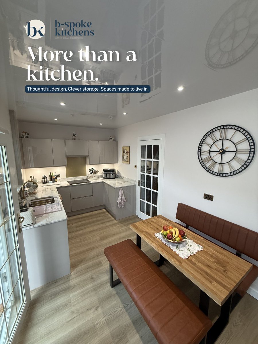 BSpokeKitchens's tweet photo. More than a kitchen.

Thoughtful design, considered storage and a layout built around the way you use the space.

Designed for real homes. Made in Scotland.

#BSpokeKitchens #KitchenDesign #BespokeKitchens https://t.co/yVp0m9CcFq