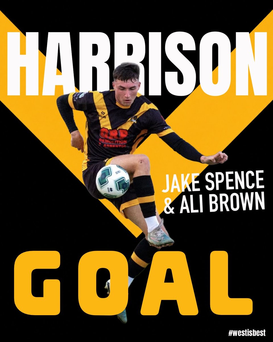 westaucklandfc's tweet photo. 36 seconds in and West lead through Harrison, following a his initial effort blocked inside the box.

🟡1-0🔴 https://t.co/eCDmLu4KGA