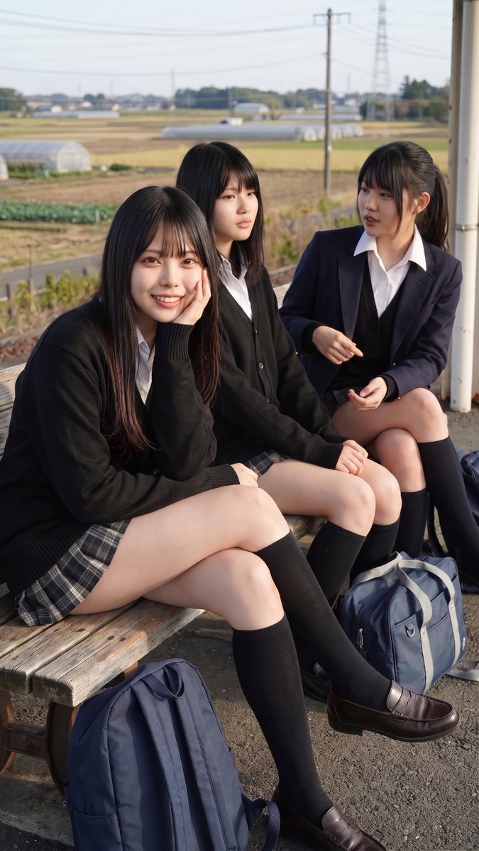 aonoshion's tweet photo. 北浦和からおはようございます😊
今日で9月も終わり!?早くない!?
3人の中の推しを決めてね〜
ポニテの子はまだ名前決まってない😆
#AIart️️️️️️️️️️️️️️️️️️️️️️️️️️️️️️️️️️️️️️️️️️️️️️️️️️️ https://t.co/54oQcLBqG3