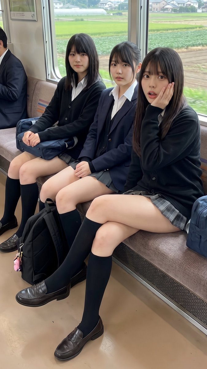 aonoshion's tweet photo. 北浦和からおはようございます😊
今日で9月も終わり!?早くない!?
3人の中の推しを決めてね〜
ポニテの子はまだ名前決まってない😆
#AIart️️️️️️️️️️️️️️️️️️️️️️️️️️️️️️️️️️️️️️️️️️️️️️️️️️️ https://t.co/54oQcLBqG3