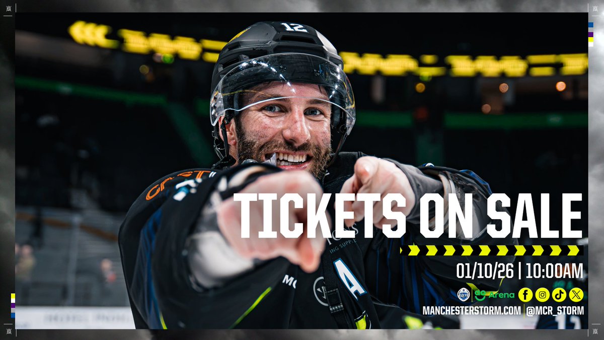 Mcr_Storm's tweet photo. 🎟️ 𝗔𝗟𝗟 𝗥𝗘𝗠𝗔𝗜𝗡𝗜𝗡𝗚 𝗧𝗜𝗖𝗞𝗘𝗧𝗦 𝗢𝗡 𝗚𝗘𝗡𝗘𝗥𝗔𝗟 𝗦𝗔𝗟𝗘 — 𝟭𝟬𝗔𝗠 𝗧𝗛𝗜𝗦 𝗧𝗛𝗨𝗥𝗦𝗗𝗔𝗬!

Set those alarms, Manchester! ⏰

We’ve heard you! Following your questions about upcoming fixture sales, we’ve decided to put 𝗔𝗟𝗟 remaining tickets on general sale, so you can secure your seats without having to wait for multiple ticket drops.

That means you can now secure your seats for the rest of the regular season, right through to April!

𝟭𝟬𝗔𝗠. 𝗧𝗛𝗜𝗦 𝗧𝗛𝗨𝗥𝗦𝗗𝗔𝗬.

Thank you for your continued support! 🙌

#Homecoming