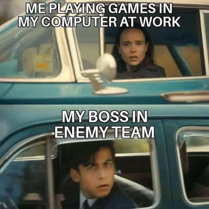 liam_bela's tweet photo. POV: You thought you were secretly gaming at work… but your boss just joined the lobby💀🎮

#WorkLife #CaughtIn4K #GamingAtWork #BossBattle #EnemySpotted #OfficeProblems #GamerProblems #LOL https://t.co/pjIUAHavHD