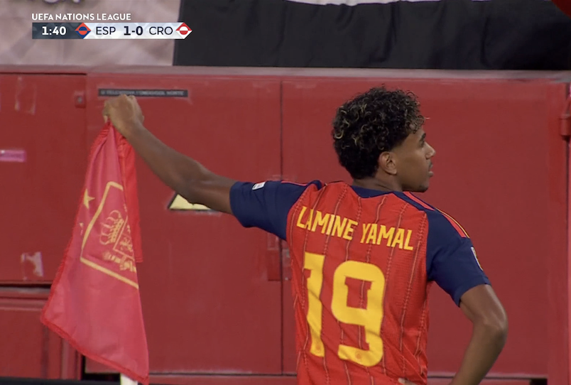 TouchlineX's tweet photo. 1-0 Spain.

GOOOOOOOOOOOOOOOOLLLLLLL LAMINE YAMAL !!!!!!!!!!!!!!!!!!!!!!!! LAMINE YAMAL SCORES AFTER 1 MINUTE !!!!!!!!!!!!!!!!!!!!!!!!! THIS IS YOUR BALLON D'OR WINNER !!!!!!!!!!!!!!!! THIS IS THE BEST PLAYER IN THE WORLD !!!!!!!!!!!!!!!!!! THIS IS LAMINE YAMAL !!!!!!!!!!!!!!!!!!!!!! 🔥🔥🔥🔥🔥🔥🔥