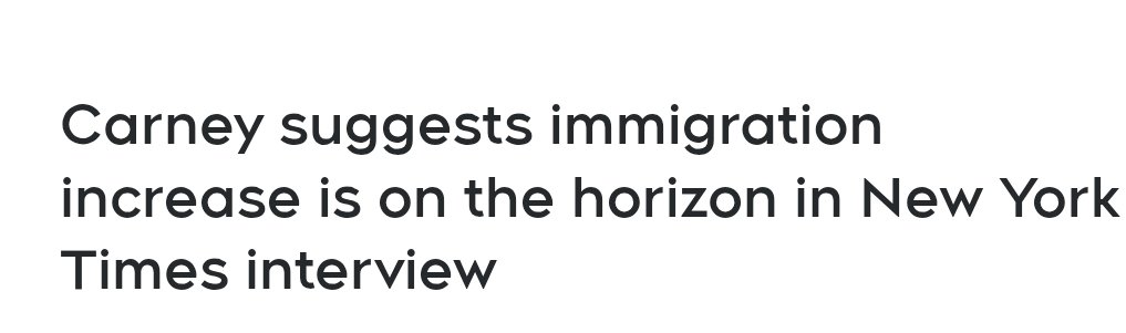KirkLubimov's tweet photo. WTF⁉️

Mark Carney, who won't give Canadian media the time of day, told Americans media he will restart mass immigration.

Reminder; he brought in the founders of the Century Initiative to his cabinet for different roles. https://t.co/dgnVlwpwLW