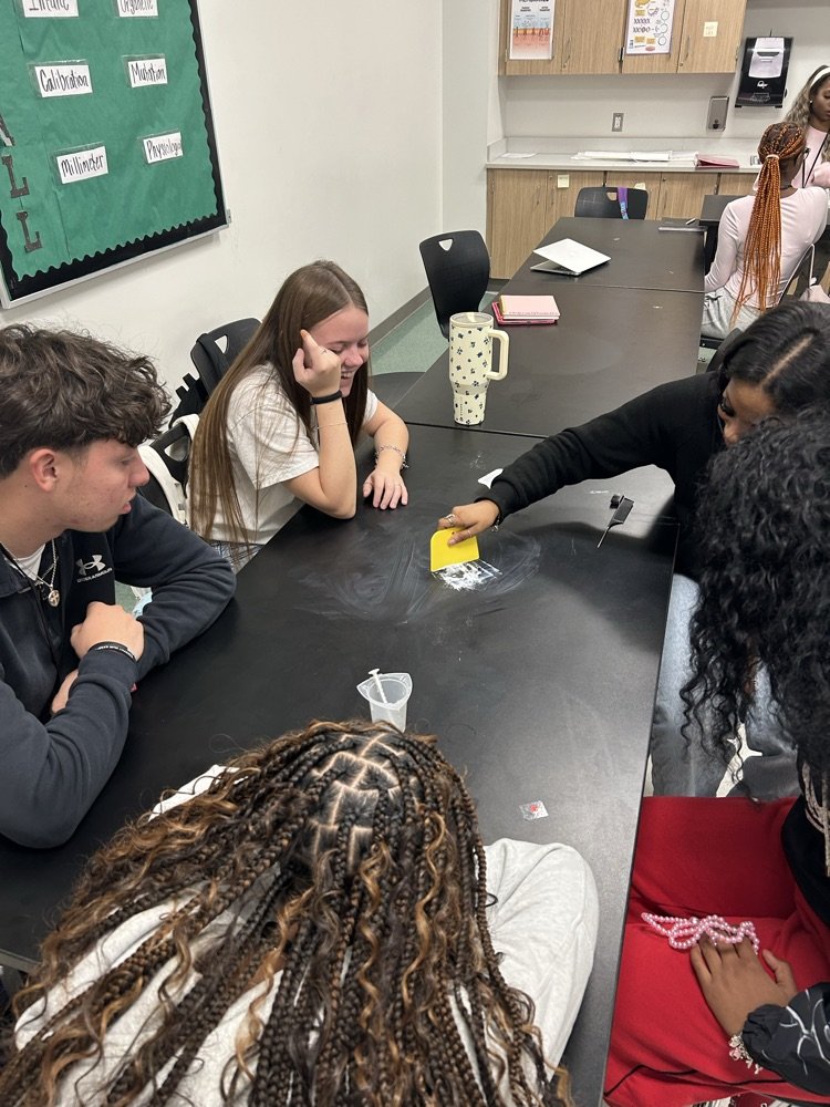 IowaColonyHS's tweet photo. 🧪☀️ Science in action! Our CTE Health Science students are exploring compounds and putting their knowledge to the test by creating their own sunscreen! Learning chemistry, applying real-world skills, and having fun along the way! 🧴🔬 #ICHS #CTE #HealthScience #Trailblazed https://t.co/LL56FkpFIY