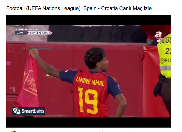 canlimacizle69's tweet photo. Gool Lamine Yamal 
Spain vs Croatia Live Coverage, Team News &amp; Match Details Live Stream  Canlı Maç izle Link
https://t.co/oZnGHmtNKc https://t.co/ILRMpfwk2h