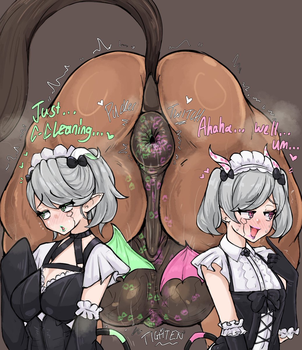 umagaki_'s tweet photo. maids have been spending way too long in the stables lately... https://t.co/UjFJBS7Svi