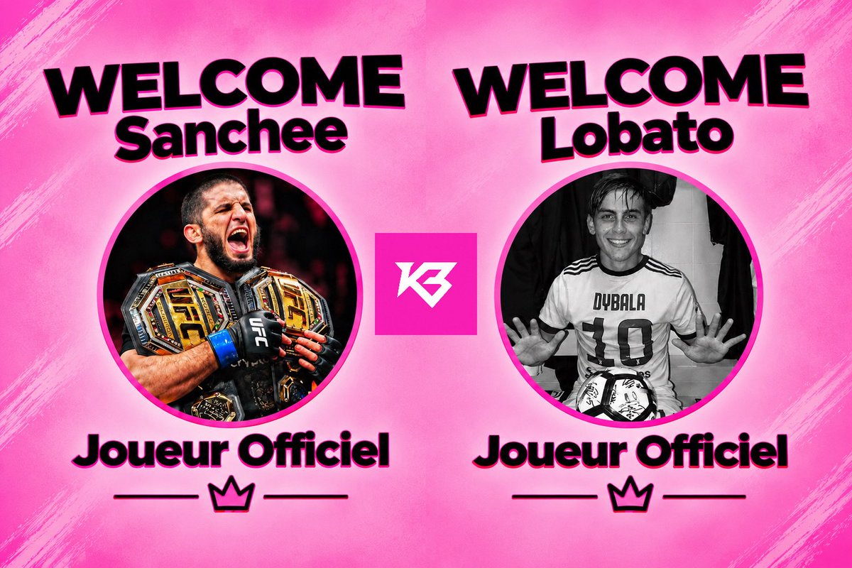 K3Esport1's tweet photo. Bonsoir
Aujourd’hui nous vous annonçons que un nouveau rôle arrive le role joueur esport .
au vu de ce nouveau rôle quelques joueurs nous rejoingne
🇪🇸 • @Sancheefn
🇪🇸 • @Alvarolvar3783
Bienvenue
#K3Win https://t.co/3FdVu4AZcF