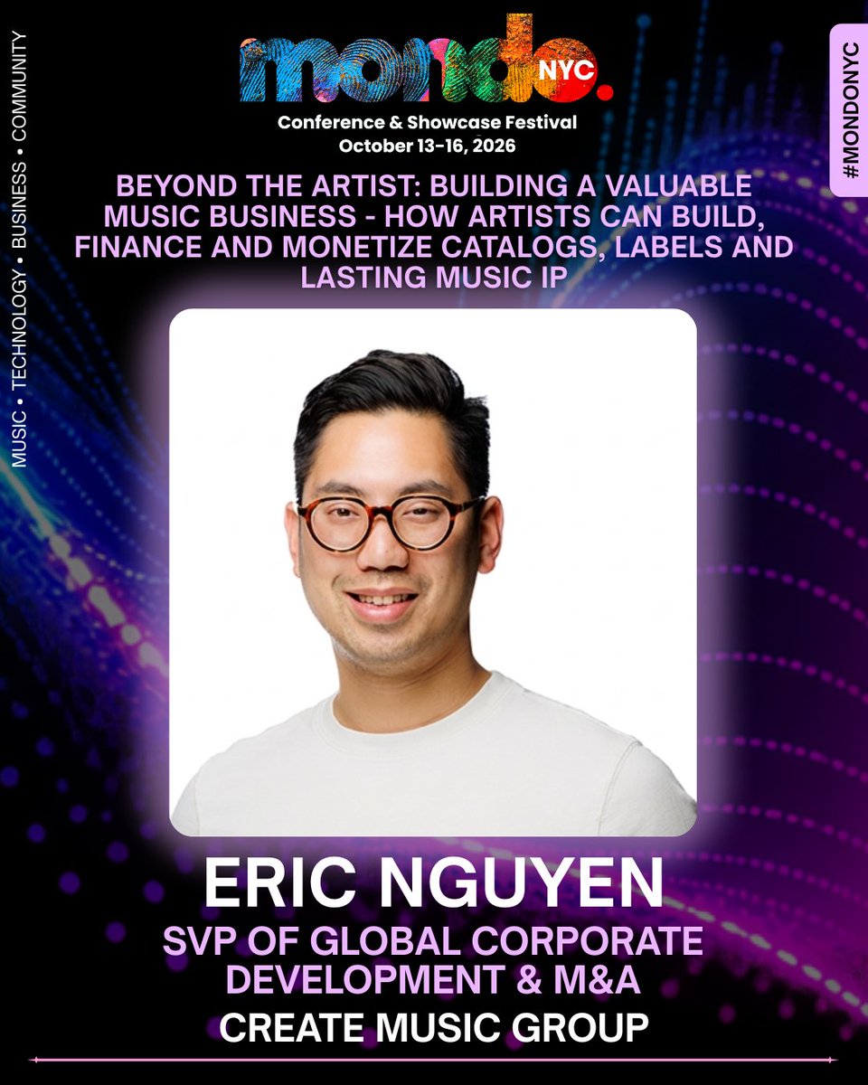 MondoNewYork's tweet photo. Beyond the Artist: Building a Valuable Music Business - How Artists can Build, Finance and Monetize Catalogs, Labels and Lasting Music IP.
Join Eric Nguyen (@createmusic) &amp; Adrian Perry (@CovingtonLLP) 
More at https://t.co/331zXQFM4E https://t.co/sTeVrMawDA