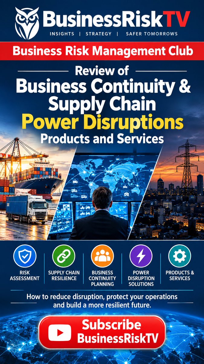 HolisticRiskMgt's tweet photo. BusinessRiskTV Business Risk Management Club Review of Business Continuity & Supply Chain Power Disruptions Products and Services Subscribe BusinessRiskTV
https://t.co/pqRh7IeBRq
#BusinessContinuityPower #Jackery1000v2 #BusinessRiskTV #BCM #RiskManagement https://t.co/XOoxZi3Vbu