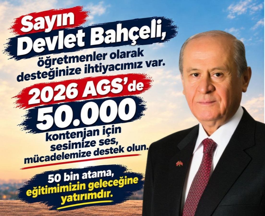 scofields22's tweet photo. Güçlü bir Türkiye ve şuurlu bir gelecek inşası için 2026 AGS ile adil branş dağılımlı MEB Akademisi’ne 50 bin kontenjan açılması hayati önemdedir. @dbdevletbahceli @ersoyruhi @MhpTbmmGrubu @MHP_Bilgi #AGS50BinDevletBeyle https://t.co/jF6ArLazmn