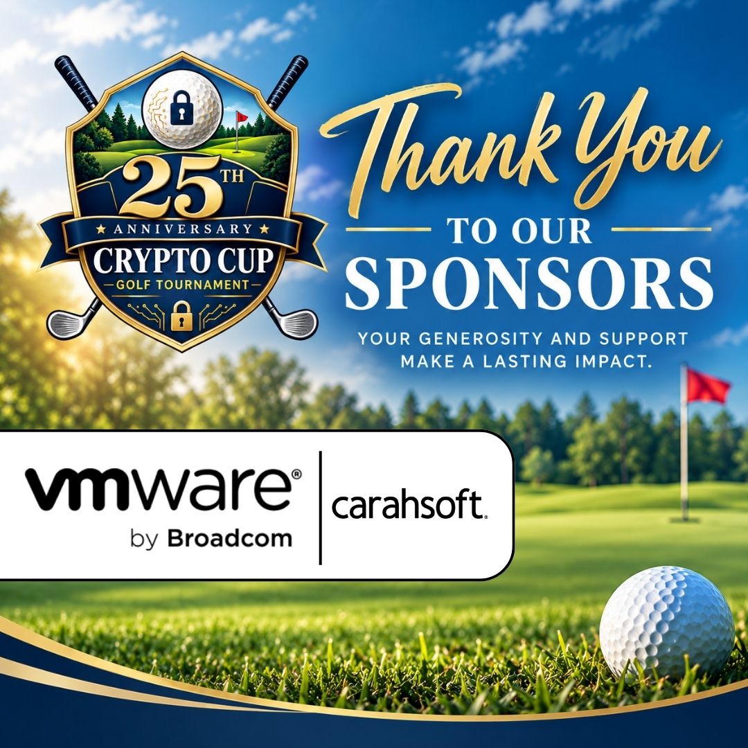 NCFcyber's tweet photo. A HUGE thank you to @VMware by Broadcom and Carahsoft, our 2026 Crypto Cup Mega Putt Sponsor! We’re grateful for your generous support and partnership. We can't wait for a day of friendly competition, meaningful connections, and support for the NCF mission. #NCF #CryptoCup https://t.co/h7JN0PAthE
