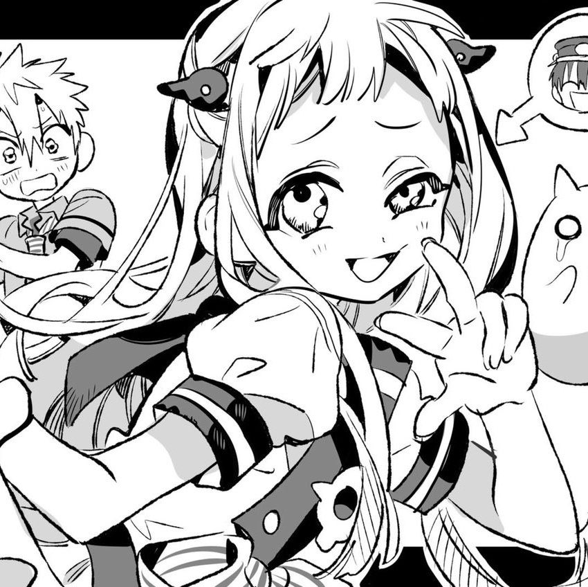 sybaukou's tweet photo. i love how nene’s design looks when she’s possessed by hanako https://t.co/Is1LKwm9Rq