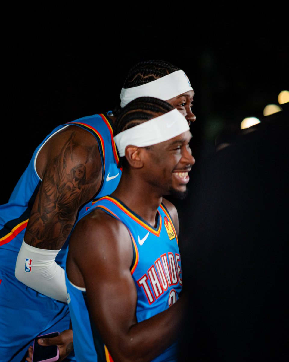 okcthunder's tweet photo. Good morning 😁👋 https://t.co/xFMgD2GBgu