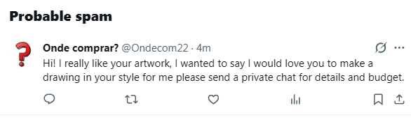 Evwees's tweet photo. i get so excited when i see a comment but it turns out a damn bot spams https://t.co/T8dldDDfYq