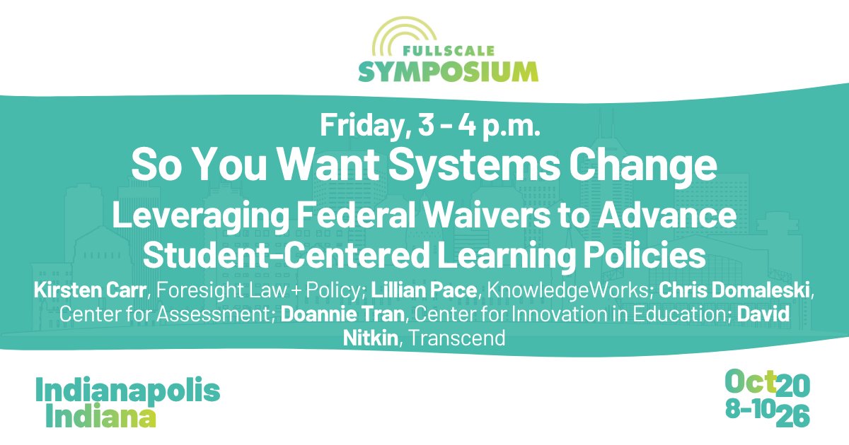 knowledgeworks's tweet photo. Are you going to #FullScale26 next week? Join our sessions with Lillian Pace, Katie King, Emily Brixey and Kyle Anderson, as well as Lauren McCauley in the Learning Labs. https://t.co/pHBfCRNB2L