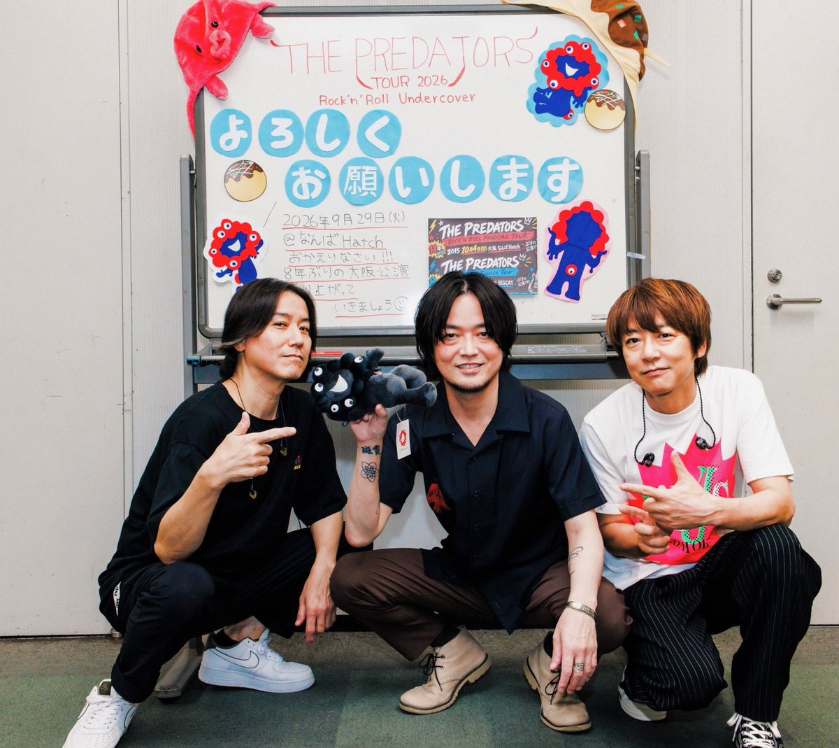 THEPREDATORSJPN's tweet photo. 今日はTHE PREDATORS TOUR 2026
“ROCK’N’ROLL UNDERCOVER”
なんばHatchでした
今日もすごい盛り上がりでメンバーもご機嫌でした！
お越しの皆様ありがとうございました！
あっという間のプレデターズ活動、次は明後日、もうファイナル！！Zepp DiverCity です！ https://t.co/qOJMMbIi3L