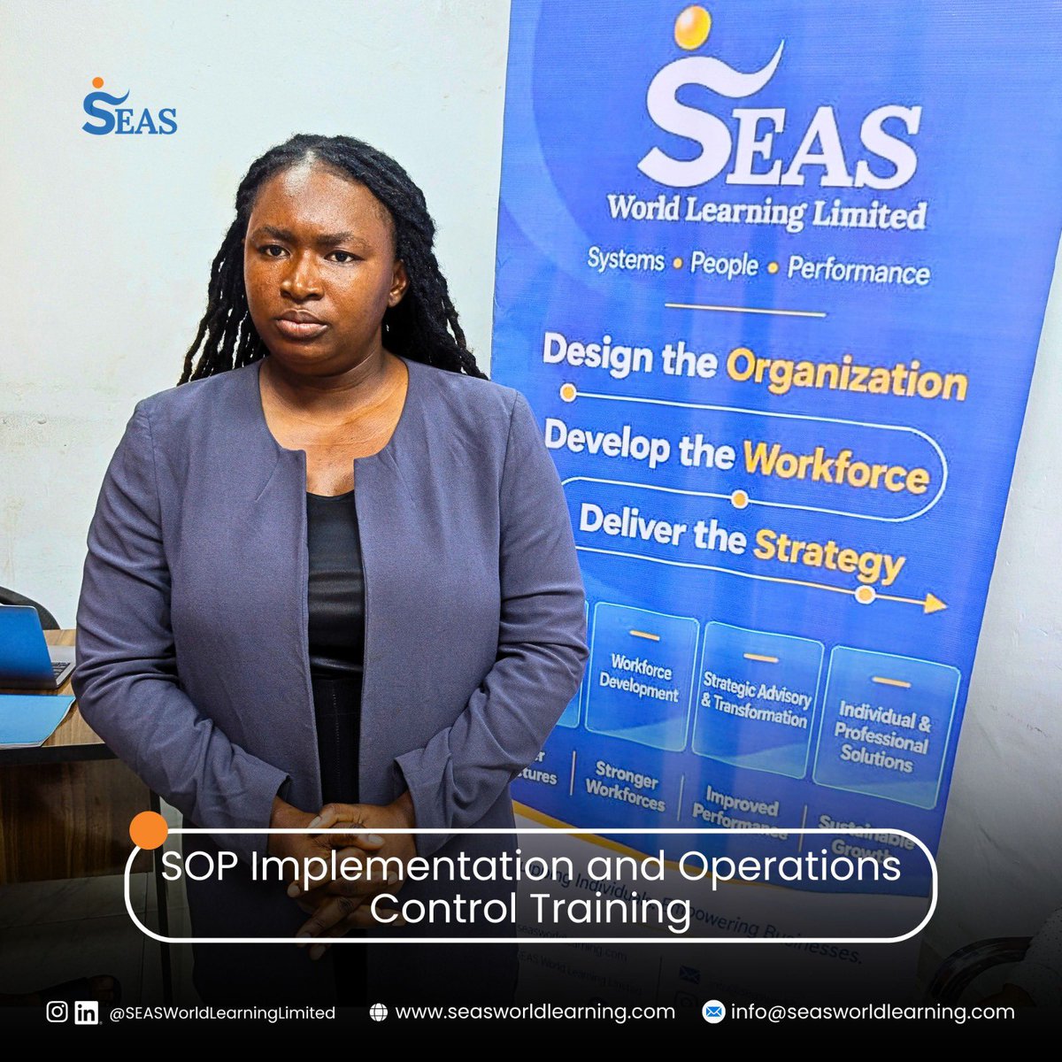 Seasworld_Ltd's tweet photo. From understanding processes to building systems that work.
Our SOP Implementation and Operations Control Training helped a client move from informal to structured operations.
Systems. People. Performance.
#SEASWorldLearningLimited #SOPImplementation #OperationsManagement https://t.co/pW5VYuN8hy