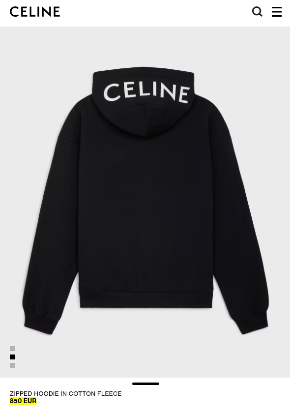 ZeMedConf's tweet photo. 🔴 PUB | N'oubliez pas de vous munir d'un sweat à capuche CELINE à seulement 850 € avant de réclamer une ristourne à la cantine (en antifasciste et en responsabilité). https://t.co/QJZrLpsbGr