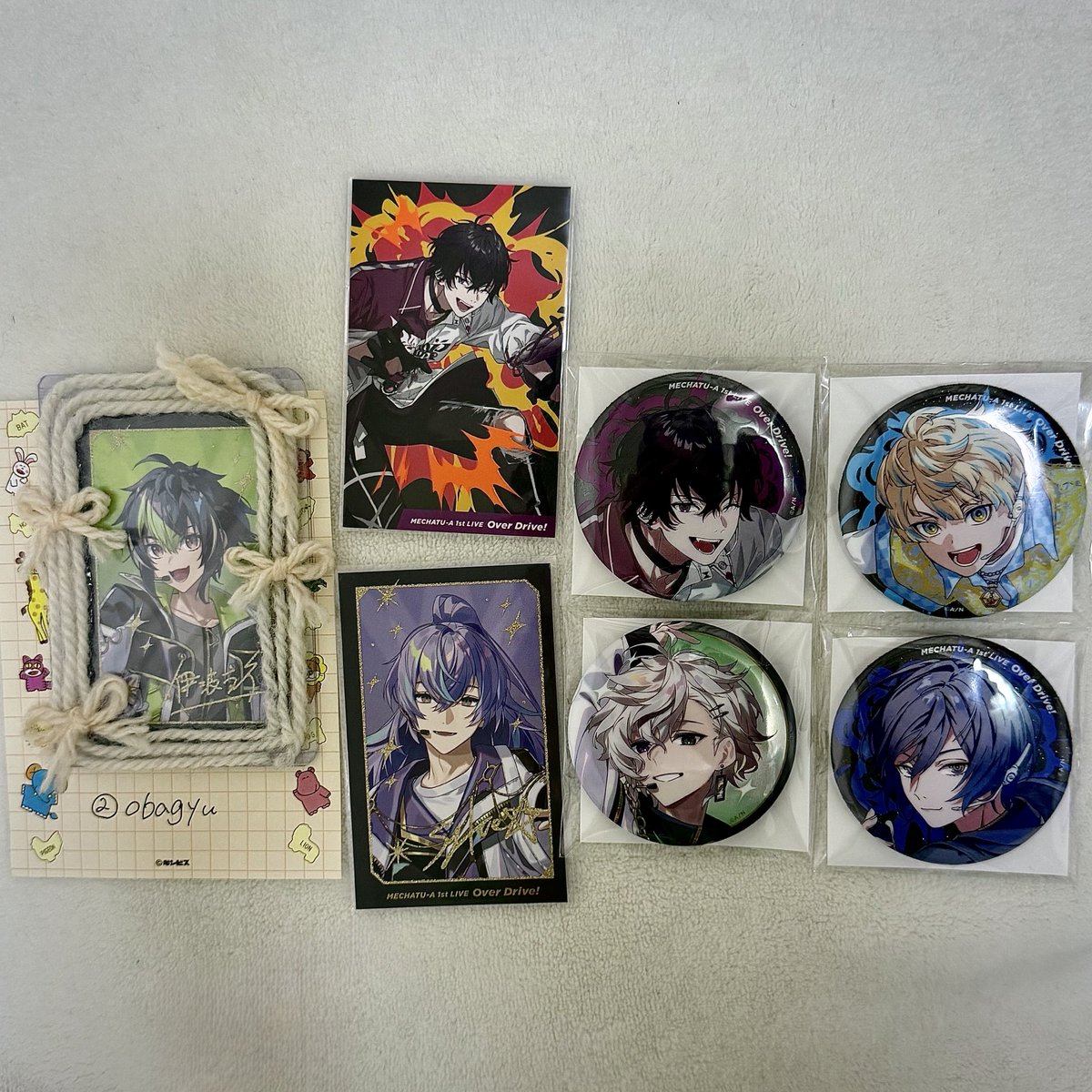 obagyu's tweet photo. 【交換】にじさんじ MECHATU-A 1st LIVE Over Drive! ランダムカード 缶バッジ

譲 : 1枚目画像

求 : 2,3枚目画像

郵送･当日現地手渡し 可能です
お気軽にお声掛けください𐔌ᐢɞ̴̶̷ ·̮ ɞ̴̶̷ᐢ𐦯 https://t.co/D48mbUleTO