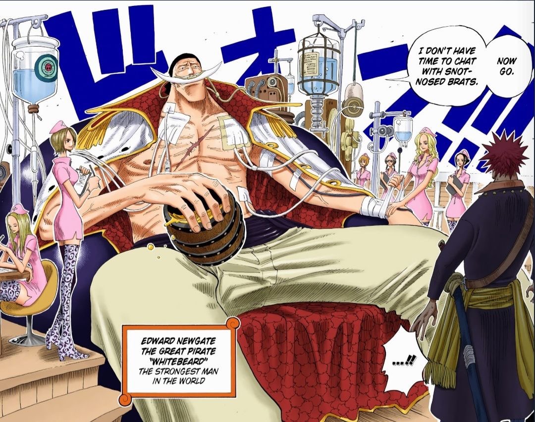 5n1d1's tweet photo. #ONEPIECE #اللحية_البيضاء #شانكس 

مين يتذكر يوم شانكس رسل روكستار بعدها اهانه اللحية وكرشه من سفينته وثم جا للحية على اساس يحذره من تيتش ويجيبله ساكي وبالاخير انكرش من السفينة ورمى الساكي عليه والله موقف يفشل 😂😂 https://t.co/1NecTVN4oG