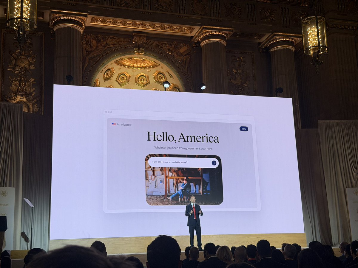 tylertaewook's tweet photo. Today we’re launching https://t.co/3PmkMcWHNN, a single front door to the federal government.

Instead of opening a bunch of tabs across different agency sites and trying to figure out which information actually matters to you, you can ask America a question and get the relevant answer from across 29,000+ official government websites, with the source and what to do next.