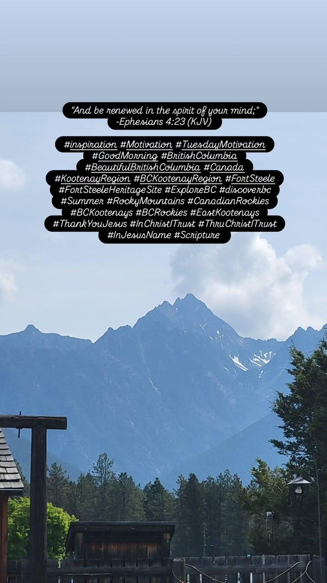 edwinpierrot13's tweet photo. #inspiration #Motivation #TuesdayMotivation #GoodMorning #BritishColumbia #BeautifulBritishColumbia #Canada #KootenayRegion ##BCKootenayRegion #FortSteele #FortSteeleHeritageSite #ExploreBC #southernbc #discoverbc #Summer #RockyMountains #ThankYouJesus #Scripture https://t.co/4FZi70F2vJ