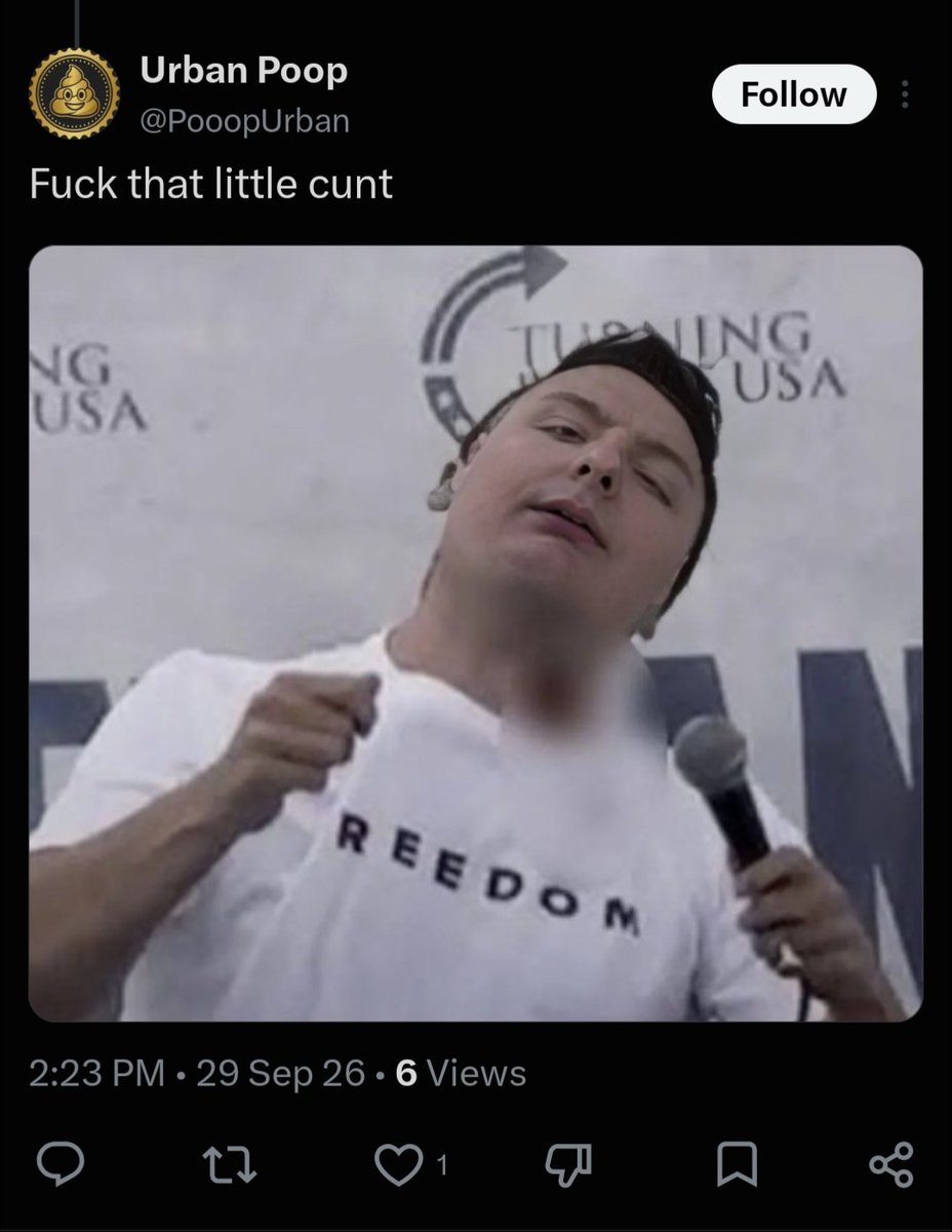 YoungBobRB's tweet photo. The left has begun a campaign of AI-generated pictures of me being shot in the neck.

I have been arrested before for hate speech offences for posting jokes about mass deportations. 

However, the left can post threatening pictures of me being shot in the neck with no consequences whatsoever.

However, the line should always be, "I don’t care". 

These people are sick, and when we win, we will crush these people.
