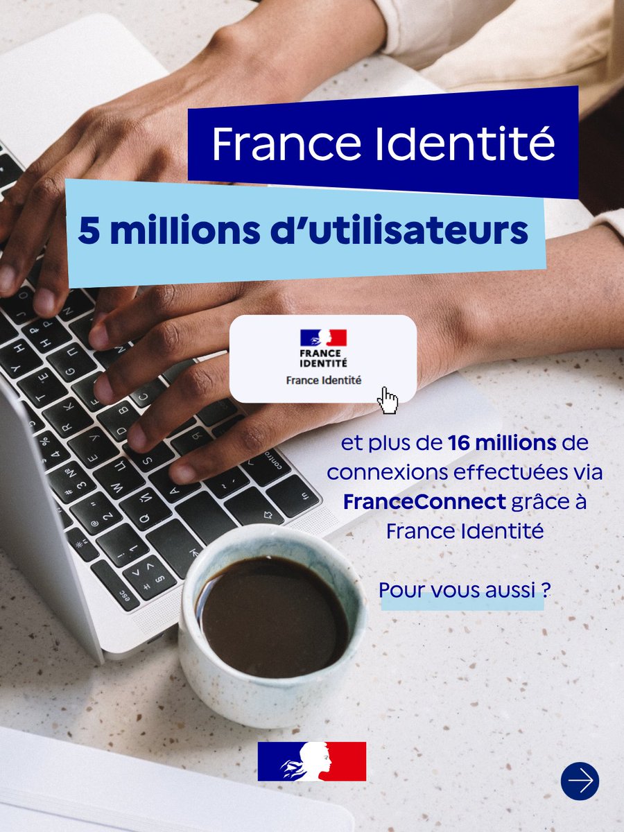 france_identite's tweet photo. 5 millions d'utilisateurs, c'est aussi près de 16 millions de connexions via FranceConnect grâce à France Identité. 🔐💻

Se connecter aux impôts, à la CAF ou à l'Assurance Maladie, sans identifiant ni mot de passe !

👉 https://t.co/Z23VL8wtr9

#FranceConnect #ServicesPublics https://t.co/n0w8PnImX3