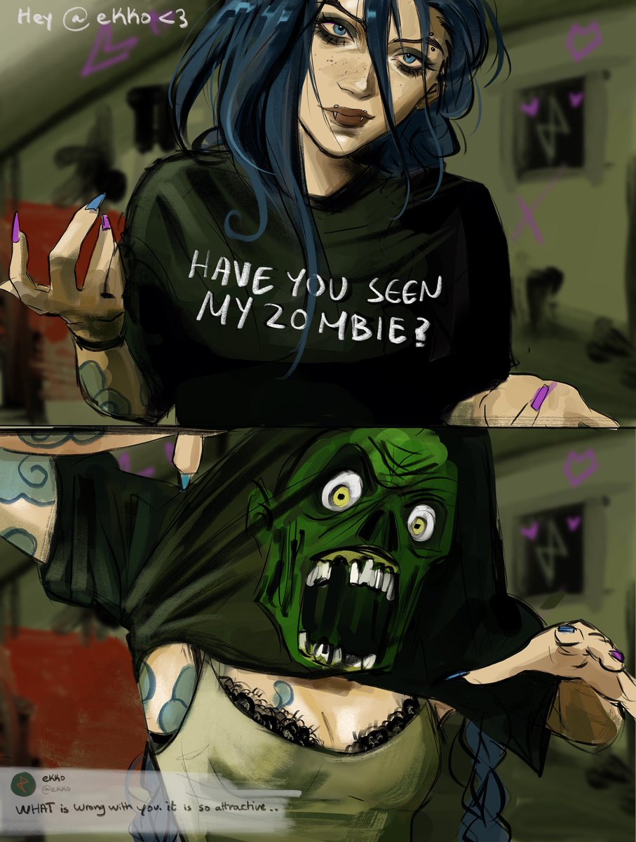 IwachansArm's tweet photo. Zombie girl https://t.co/xD4C7vajHB