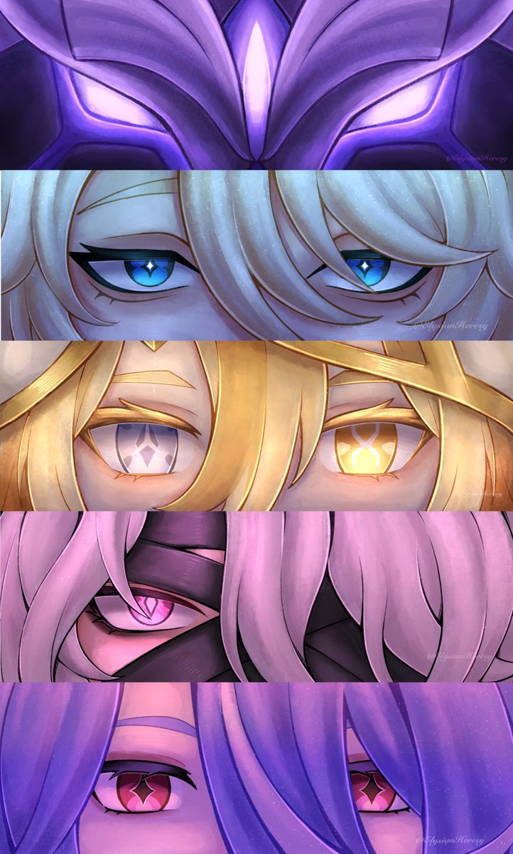 ElysianHeresy's tweet photo. The five sinners of Khaenri’ah ( added Hroptatyr )

#GenshinImpactㅤ https://t.co/pRIRZLtgaF