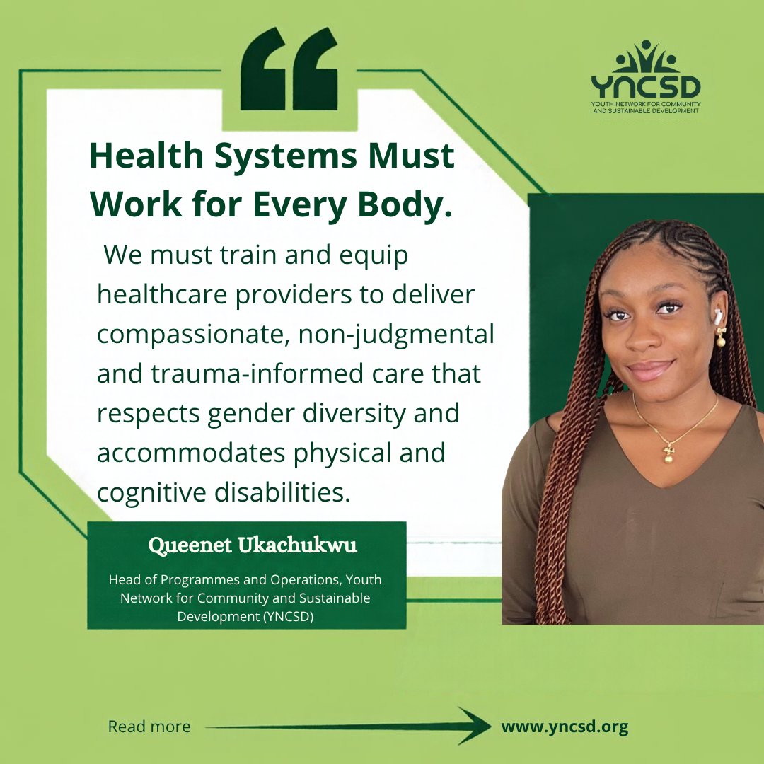 yncsd's tweet photo. #SolidarityInAction
We are still commemorating Global Safe Abortion Day, as the world comes together to demand safe, legal, and stigma-free abortion care

This article is making an intersectional case for reproductive justice in Nigeria. 

1/2 https://t.co/k2bXUqNuzY