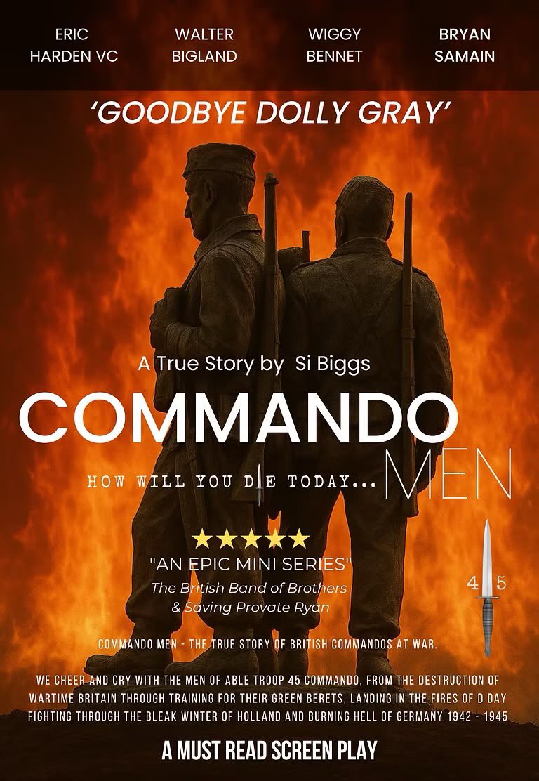 SiBiggs's tweet photo. Well it’s tough, between Cockleshell Heroes and An Ungentlemanly Act… but! ..soon I hope there will be a third choice… Commando Men! How Will You Die Today, Britains Band of Brothers…https://t.co/YFQ8L6VgqV I just need a Producer! https://t.co/B18Th0uOj1