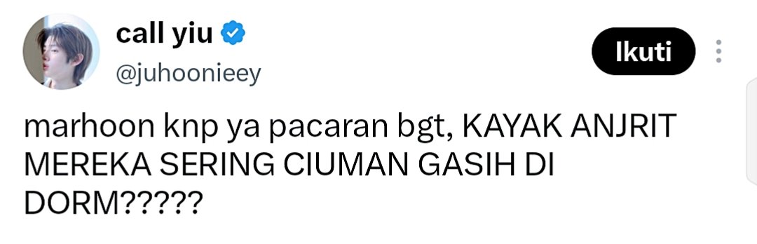 Ingsia404's tweet photo. @juhoonieey Ciuman terus pikiran lu, lama2 lu gue kasih cium ama prabowo @juhoonieey https://t.co/XBxhSXGl2I