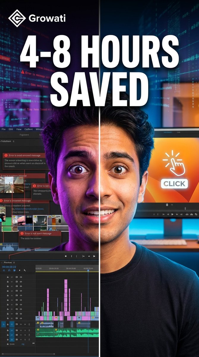 growati's tweet photo. Was just testing Growati on our next YouTube video and it casually generated these from a single prompt.

Which one are you clicking? 👇 https://t.co/uPLVyOAAvw