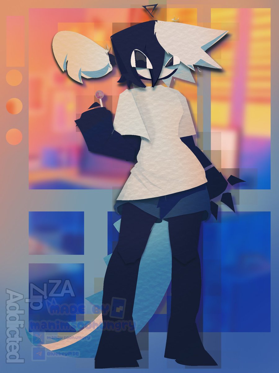 ZipAddictedd's tweet photo. Heres Zip before bedtime! Or even a cute summer outfit. Experimenting with other setups. This is a commission I bought from @manimsoohungry #fundamentalpapereducation #fpe #fpezip #animation #animationmeme https://t.co/DBqP05QGsm