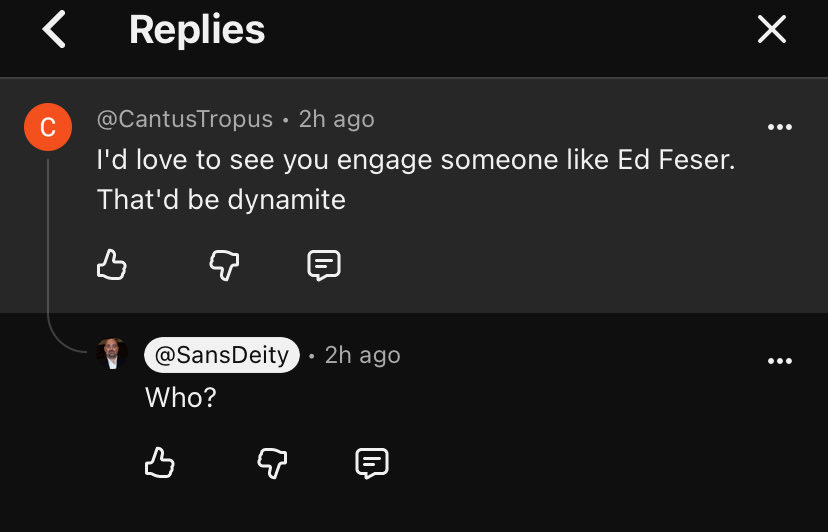 WilliamLCraig67's tweet photo. Yes @Matt_Dillahunty, presuppositionalists are frauds. Now let’s engage with contemporary analytic philosophy of religion so you might be able to, for once, say something substantive. https://t.co/ZHtwT2KCHq