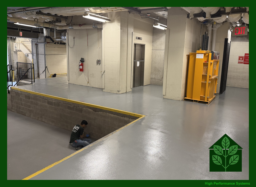 HighPerfSystems's tweet photo. Constant loading operations can quickly wear down unprotected concrete. Our #epoxyflooring systems are designed to improve durability, reduce dust and create a surface that's easier to clean and maintain. https://t.co/V6BT7pu0Np #LoadingDock #WarehouseFloor #FacilityMaintenance https://t.co/mH39uOhTW7