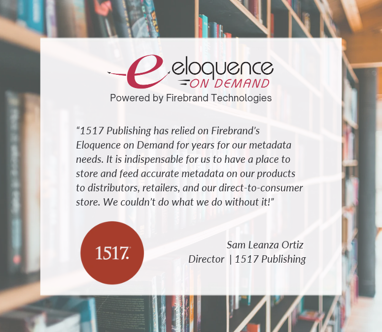 firebrandtech's tweet photo. We love hearing how Eloquence on Demand serves as the indispensable single source of truth for publishers like 1517 Publishing.
See how Firebrand can help power your metadata feeds: https://t.co/WPFKVvcY54
#PublishingIndustry #BookData #EloquenceOnDemand #FirebrandTech https://t.co/uKO8voYtNq
