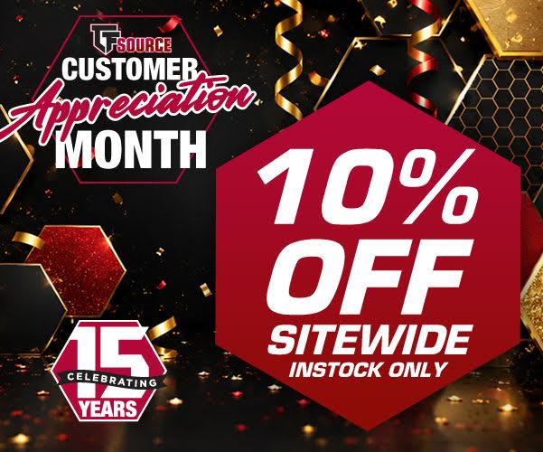 TFormers's tweet photo. TFSource News - 15 Years. One More Thank You. Take 10% Off Eligible In-Stock Items!: TFSource News - 15 YEARS. ONE MORE THANK YOU. TAKE 10% OFF ELIGIBLE IN-STOCK… https://t.co/usYn6hLEnu - Read More #Transformers #Collectibles #TFSOURCE #TransformerMovies #ActionFigures https://t.co/FXssAvjac5
