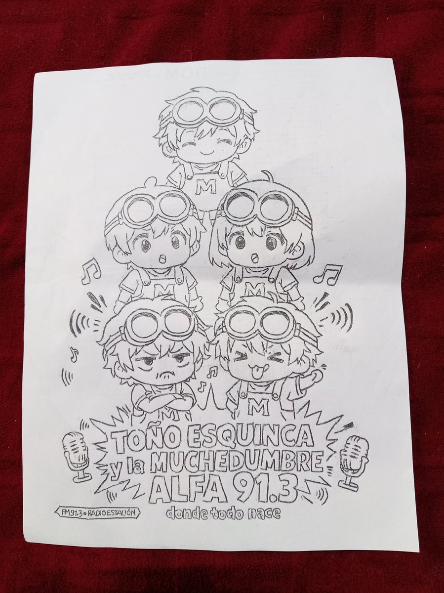 ErendiiPiineda's tweet photo. @aesquinca buenos días toñito nosotros nos imaginamos a la muchedumbre como los duendes de santa siempre niños y traviesos, el dibujo lo hizo mi esposo espero te guste, siempre te escuchamos en #Caminitoalaescuela mi hijo, mi esposo y yo. Lindo día 😊 https://t.co/PP5L82pwpY