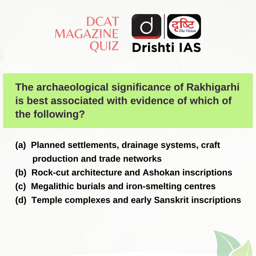 drishtiiaseng's tweet photo. Solutions are in the Drishti Current Affairs Today (DCAT) magazine.
#DCAT Magazine covers all three stages of CSE—Prelims, Mains & Interview.
Subscribe: https://t.co/A2mfpjrV3r
#UPSC2026 #GK #DrishtiCurrentAffairs #DrishtiIAS #DrishtiIASEnglish https://t.co/SSUvoit0gp