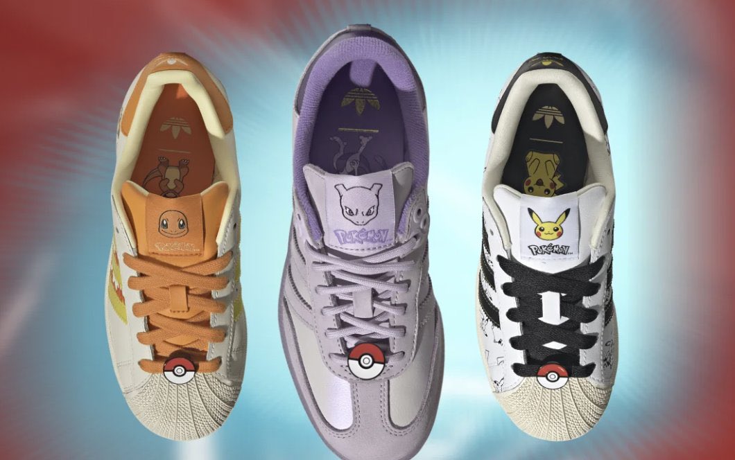 snkr_twitr's tweet photo. AD: Few sizes added in adidas US
Pokémon x adidas Collection 

Shop -> https://t.co/MMDs7G4jFi

Styles also available here 
Journeys https://t.co/S3P4aziN4h
BSTN https://t.co/WZzmy4O3i4
Footlocker https://t.co/ZLZyQJS160
Kids Footlocker https://t.co/gk7NVGgyMd
WSS https://t.co/CLuaWTFbh3
Finishline https://t.co/KdhG6KrMtk
JDsports https://t.co/SNDfyKSBQ8
SnipesUSA https://t.co/LI1KsxCuMh
Shiekh https://t.co/QGpd8AC721
Shoe Palace https://t.co/EX91cdDSBT
Nordstrom https://t.co/i8SuDTjyJF